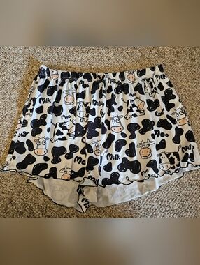 Cow Pajama Shorts Size 4XL